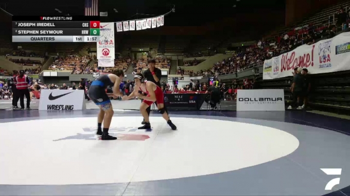 Hollister Razorbacks All Cadet Boys Freestyle Upper - 157 lbs Quarters - Joseph Iredell ...