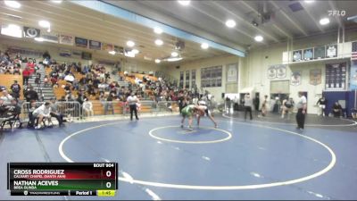 165 lbs Semifinal - Nathan Aceves, Brea Olinda vs Cross Rodriguez, Calvary Chapel (Santa Ana)