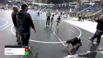 65 lbs Rr Rnd 3 - Emersyn Barent, Team Champs vs Jacob Martinez, CrossFace WC