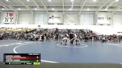 85 lbs Cons. Round 2 - Carter Leavell, Bulldogs Youth Wrestling (Far Western) vs Carter Haines, Cazenovia Creatures Wrestling Club