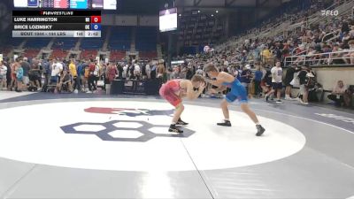 144 lbs Cons. Rd Of 128 - Luke Harrington, MI vs Brice Lozinsky, OK