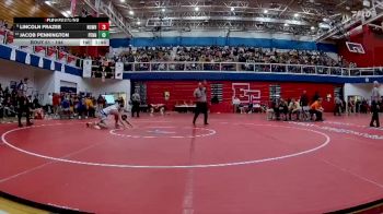 144 lbs Champ. Round 1 - Lincoln Frazee, North White vs Jacob Pennington, Penn High School