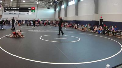 85 lbs Cons. Semi - Axel Forsman, Vici Wrestling Club vs Paxton Dyson, Texas Select Wrestling