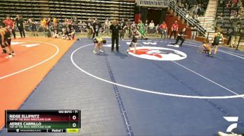 71 lbs Cons. Round 5 - Ridge Ellifritz, Top Of The Rock Wrestling Club vs Aeries Carrillo, Top Of The Rock Wrestling Club