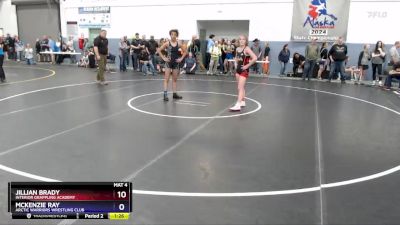 130 lbs 3rd Place Match - Mckenzie Ray, Arctic Warriors Wrestling Club vs Jillian Brady, Interior Grappling Academy