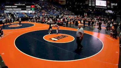 110 lbs Cons. Round 3 - Valeria Pesantes, Elk Grove Village (E.G.) vs London Gandy, Flossmoor (Homewood-F.)