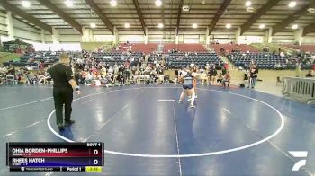 165 lbs Placement (4 Team) - Ohia Borden-Phillips, Hawaii 1 vs Rhees Hatch, Utah 1