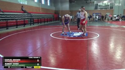 285 lbs Cons. Round 2 - Samuel Brown, Huntingdon College vs Robert Ward, Kentucky Wesleyan University