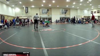 117 lbs Quarterfinal - Hailey Korporal, Eastbrook Wrestling Club vs Ryleeanne Sheldon, Indiana