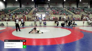 55 lbs Semifinal - Charleigh Richardson, The Storm Wrestling Center vs Clayton Patterson, North Paulding Takedown Club