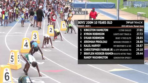 Youth Boys' 200m, Finals 5 - Age 10