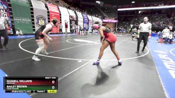 155 Class 1 lbs Cons. Round 1 - Shanell Williams, Sikeston vs Bailey Brown, Knob Noster