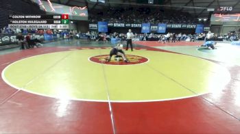 Boys 2A 113 lbs Cons. Round 5 - Colton Withrow, W. F. West vs Kolston Hulegaard, Ridgefield