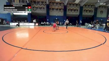 133 lbs Cons. Round 2 - Kaleb Martin, Belmont Abbey vs Wayshuan Hicks, Liberty