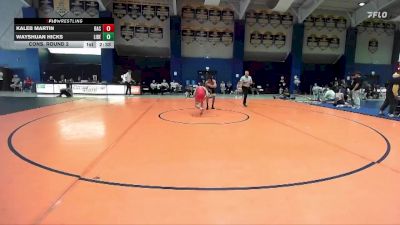 133 lbs Cons. Round 2 - Kaleb Martin, Belmont Abbey vs Wayshuan Hicks, Liberty