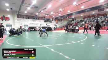 105 lbs Champ. Round 2 - Maiya Duran, JW North vs Ezlie Valadez, Porterville