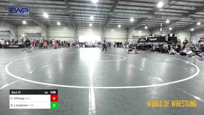 83 lbs Round Of 16 - Cyrus Millage, Sebolt Wrestling Academy vs Grady Langham, Threestyle