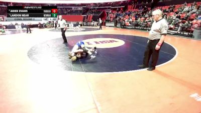 1A 106 lbs Cons. Round 3 - Landon Near, Sterling (Newman Central Catholic) vs Aiden Evans, Vandalia