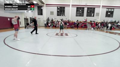 106 lbs Consi Of 8 #1 - Wyndell Drury, Mt. Pisgah Christian vs Griggs Mealor, The Westminster School