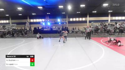 116 lbs Round Of 32 - Avianca Guzman, Gem City Grapplers vs Stella Lopez, Pounders WC