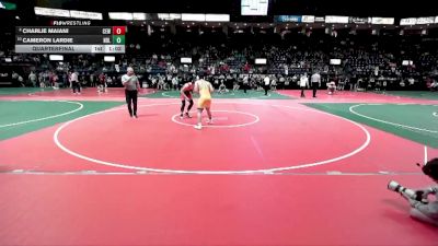 180 lbs Quarterfinal - Cameron Lardie, NDL1 vs Charlie Maiani, CEW1