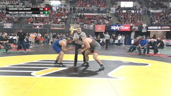 AA - 215 lbs 5th Place Match - Willard Wind Chief, Gallatin (Bozeman) vs Hunter Van Gundy, Flathead (Kalispell)