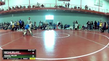 165 lbs Cons. Semi - Raiana Miller, Unattached vs Bre`Nae Bellamy, HardWay Wrestling Academy