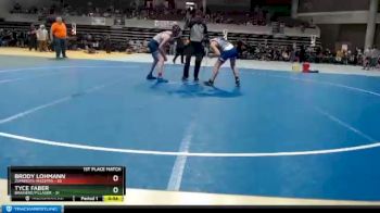 130 lbs Finals (8 Team) - Brody Lohmann, Zumbrota-Mazeppa vs Tyce Faber, Brainerd/Pillager