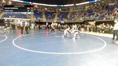 89 lbs 5th Place - Chloe Andrews, Burgettstown vs Carly Jox, Mt. Lebanon