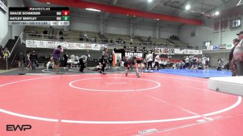 102-110 lbs Rr Rnd 5 - Gracie Schneider, Brushy Wrestling Club vs Hayley Bentley, Brushy Wrestling Club