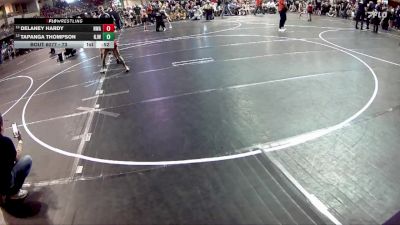 73 lbs Cons. Round 1 - Tapanga Thompson, Norfolk Jr Wrestling vs Delaney Hardy, Nebraska Wrestling Academy