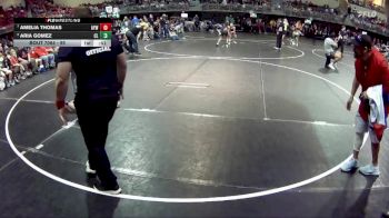 95 lbs Quarterfinal - Amelia Thomas, Ansley-Litchfield Youth Wrestling vs Aria Gomez, Clarkson Leigh
