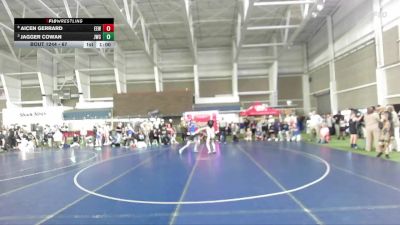 67 lbs Quarterfinal - Jagger Cowan, JWC vs Aicen Gerrard, Evanston Elite Wrestling