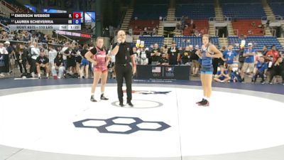 110 lbs Cons. Rd Of 16 - Emerson Webber, Florida vs Lauren Echeverria, Oregon