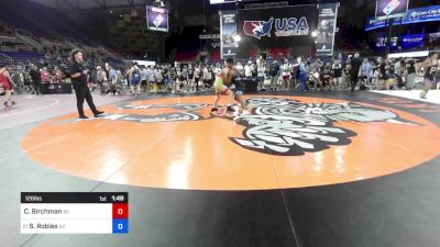 126 lbs Cons 32 #2 - Cade Birchman, WI vs Steven Robles, AZ