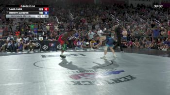 74 lbs 1st Place Match - David Carr, Cyclone RTC/ Titan Mercury Wrestling Club (TMWC) vs Jarrett Jacques, Tiger Style Wrestling Club