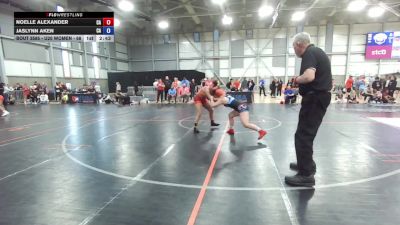 U20 Women - 68 lbs Cons. Round 3 - Noelle Alexander, CA vs Jaslynn Aken, CA