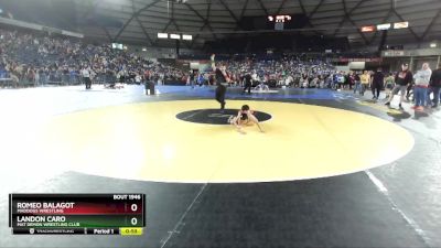 67 lbs Quarterfinal - Romeo Balagot, Maddogs Wrestling vs Landon Caro, Mat Demon Wrestling Club