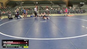 120 lbs Round 1 (4 Team) - Cael Stiffler, Western Dubuque Ultimate Club vs Jett Stock, Moyer Ultimate Wrestling Club