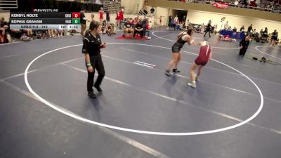 Girls K-8 - 215 Kendyl Nolte, Chatfield-Girls vs Sophia Graham, Farmville-Girls