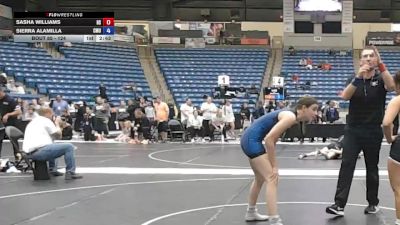 124 lbs Quarterfinal - Sierra Alamilla, Central Methodist University vs Sasha Williams, High School