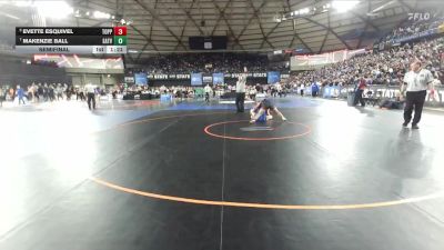 Girls 2A 170 lbs Semifinal - Evette Esquivel, Toppenish (Girls) vs Makenzie Ball, Eatonville (Girls)