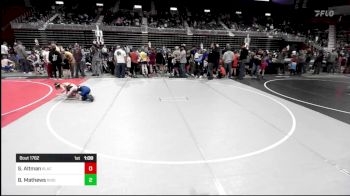 65 lbs Quarterfinal - Sebastian Altman, Black Fox Wr Ac vs Brady Mathews, Ridge WC