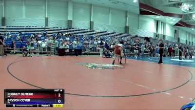 102 lbs Cons. Round 2 - Rooney Olmedo, MI vs Bryson Coyer, MI