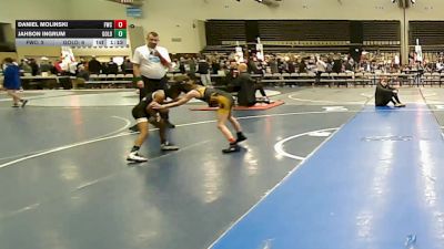 57 lbs Rr Rnd 2 - Daniel Molinski, Falcons Wrestling Club - ESC vs Jahson Ingrum, All I See Is Gold Academy Stripes - ESC