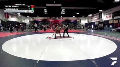 106 lbs Cons. Round 4 - Kaelib Garcia, Temecula Valley vs Elijah Ramirez, Mission Viejo