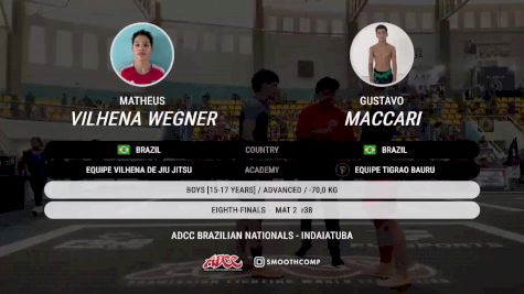 Gustavo Maccari vs Matheus Vilhena Wegne 2025 ADCC Brazilian Nationals
