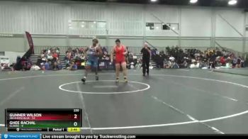 220 lbs Round 3 (8 Team) - Gunner Wilson, Oklahoma Blue vs Ghee Rachal, Illinois