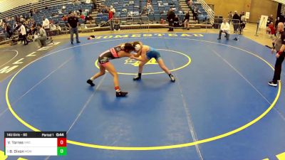 14U Girls - 90 lbs Quarters - Brooke Dixon, Mayo Quanchi Wrestling vs Vanessa Torres, Victory Wrestling-Central WA