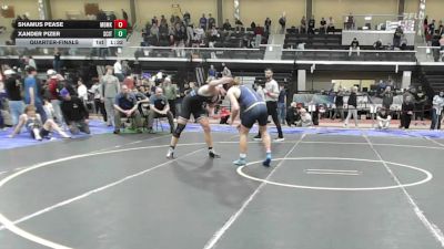 215 lbs Quarterfinal - Shamus Pease, Medomak Valley vs Xander Pizer, Scituate MA